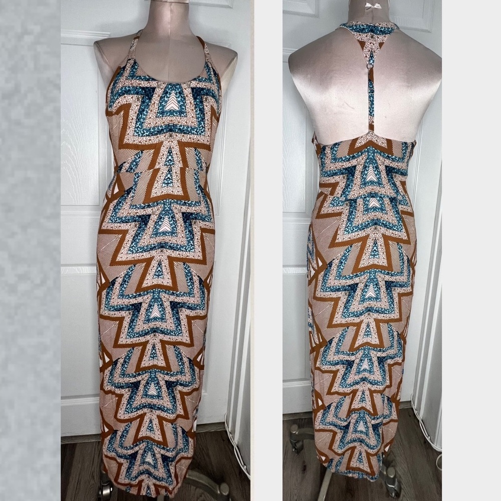 Free People Geo Printed Maxi Dress Sz 0